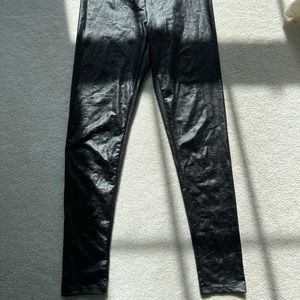 Poof Faux Leather Stretch Textured Leggings